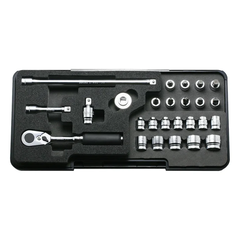 1/2" steckschlüsselsatz in kunststoffkassette