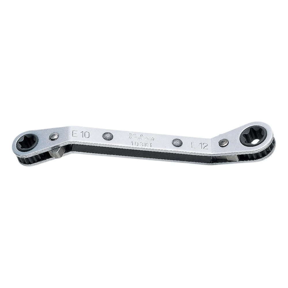 TORX® Ratschen-Ringschlüssel, umstellbar und gebogen