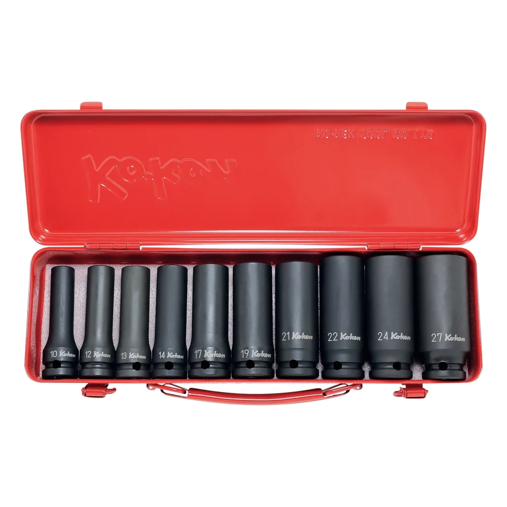 1/2''  6-kant Schlagschrauber Nusssatz in langer Ausführung