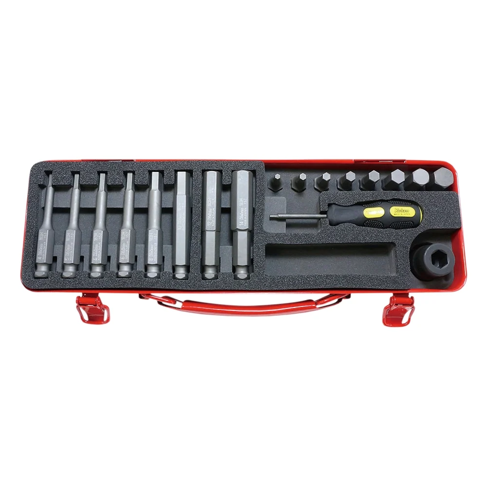 1/2'' Schlagschrauber Aussensechskant-Bitsatz mit Schraubenzieher