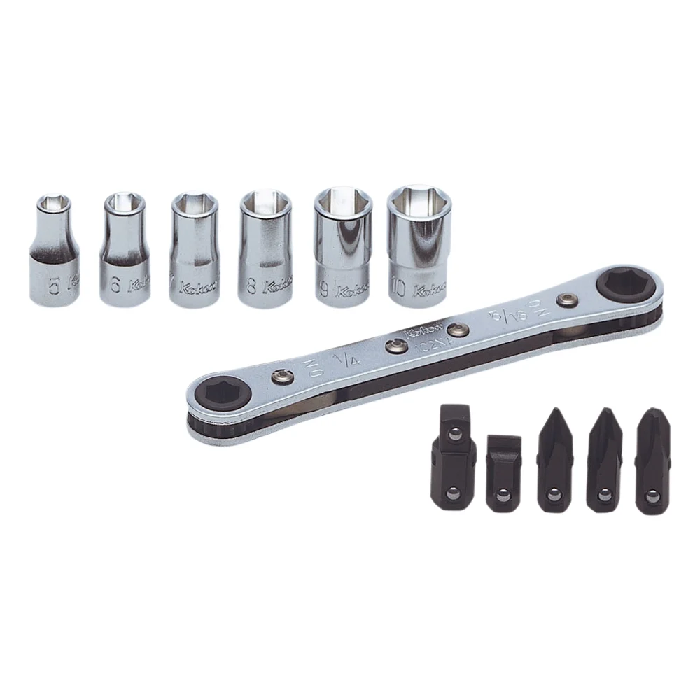 Ratschen Ringschlüssel Satz, 12-teilig