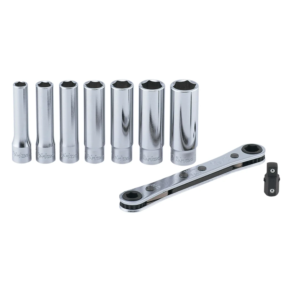 Ratschen Ringschlüssel Satz, 9-teilig