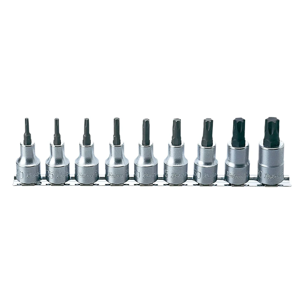 1/2'' torx® bitsatz, 9 teiliger satz auf halteschiene